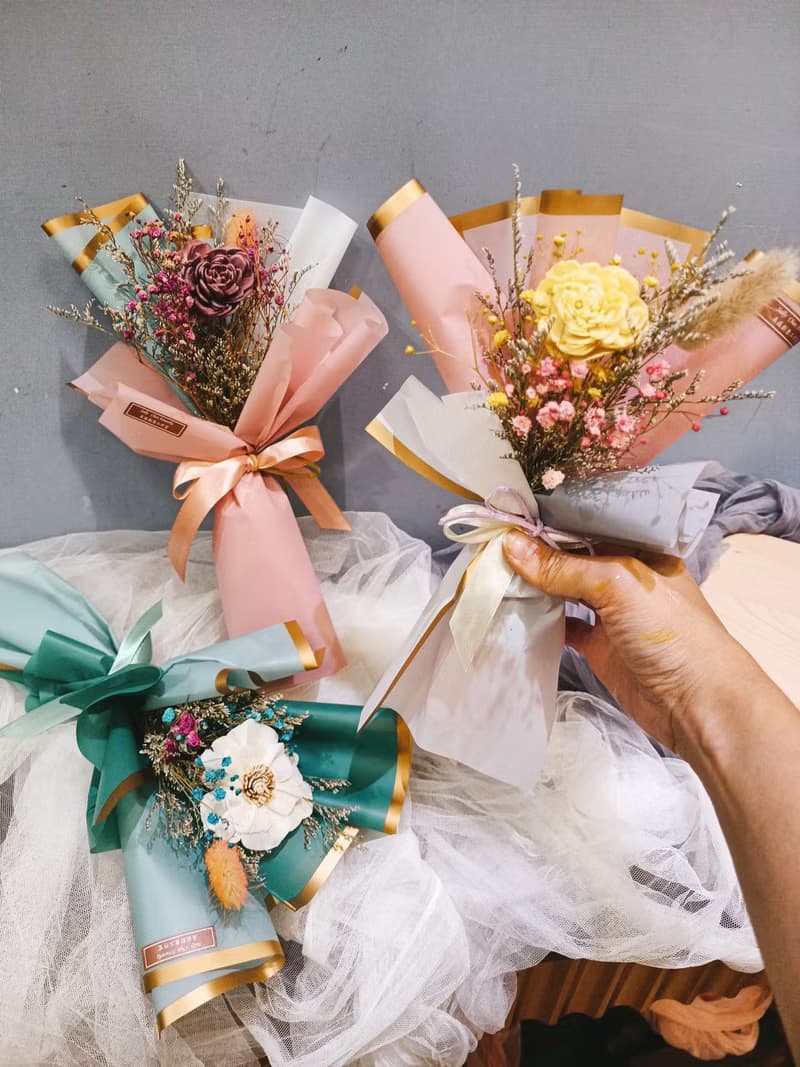 乾燥花束 企業贈禮 企業訂購  生日禮物 情人節 乾燥花 永生花