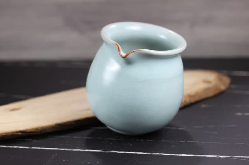 【送禮好物】360~400ml 汝窯無把 手拉坯 咖啡下壺 茶海 公道杯