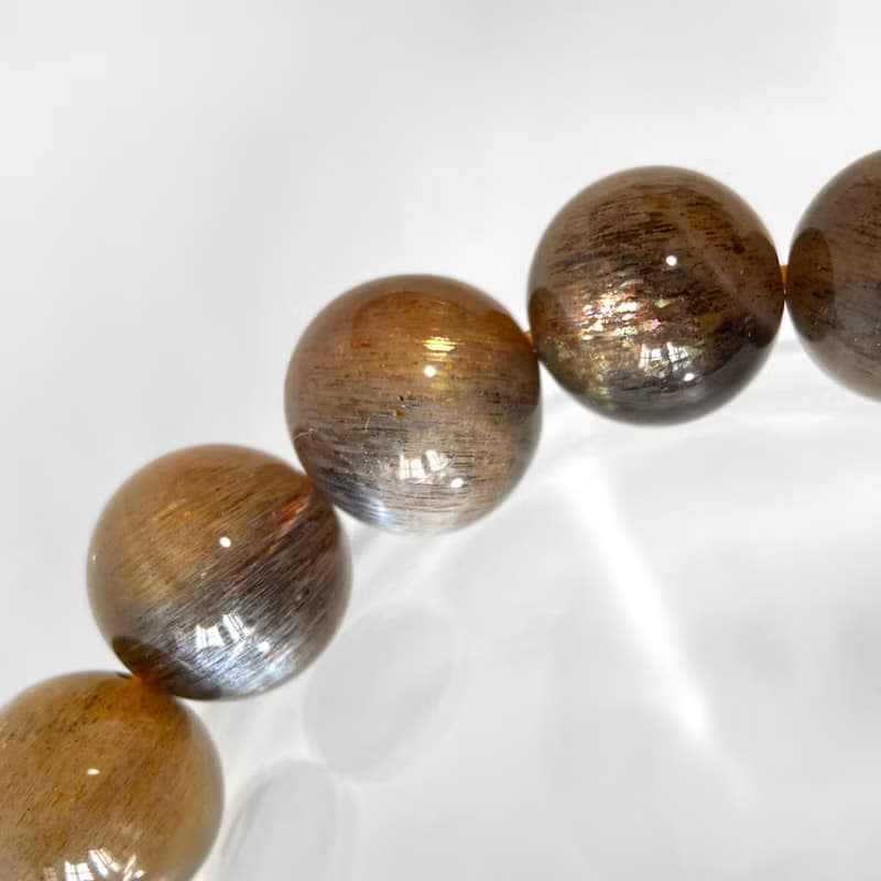 限時88折 | 黑金骨幹日月同輝手串手鍊 11mm+ (每顆都是金銀雙眼)