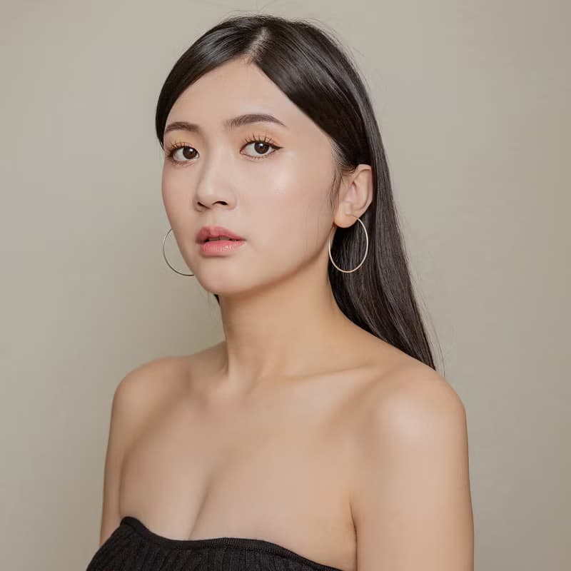 Thin Hoop Earrings 細線圈純銀耳環 圓圈 圈圈 大圈圈型純銀耳環