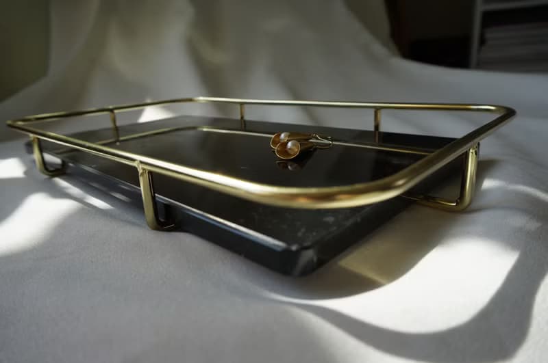 聖誕~轉運來【奇鈺家居】大理石輕奢收納方盤