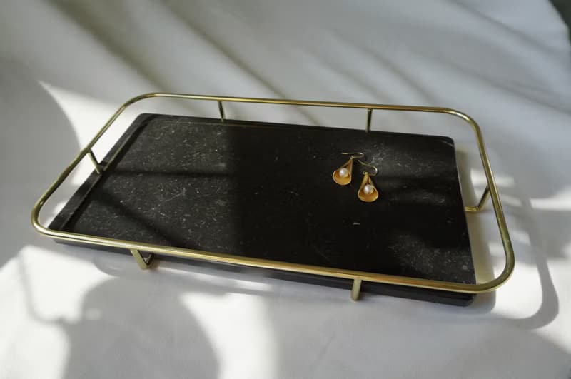 聖誕~轉運來【奇鈺家居】大理石輕奢收納方盤