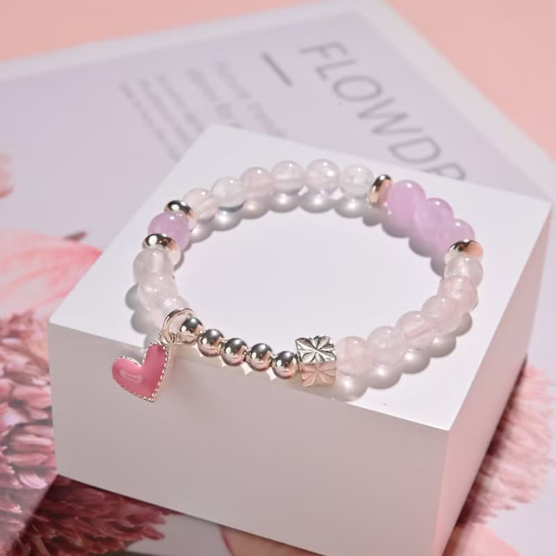 粉紅派對-兒童手鍊/手工串珠