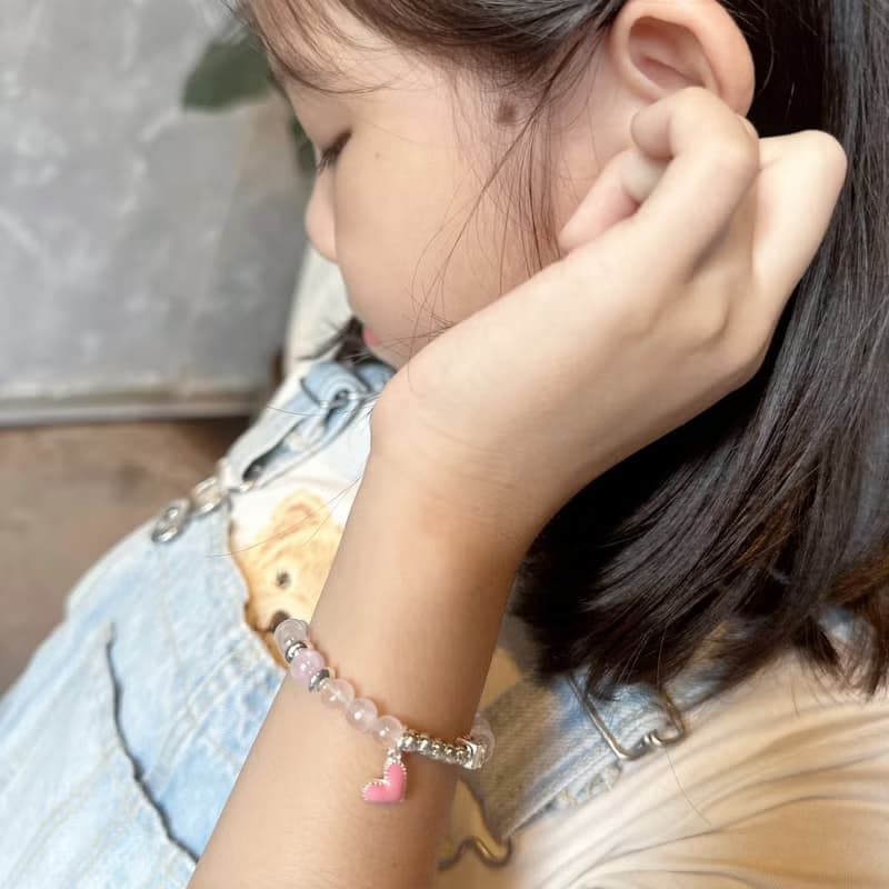 粉紅派對-兒童手鍊/手工串珠