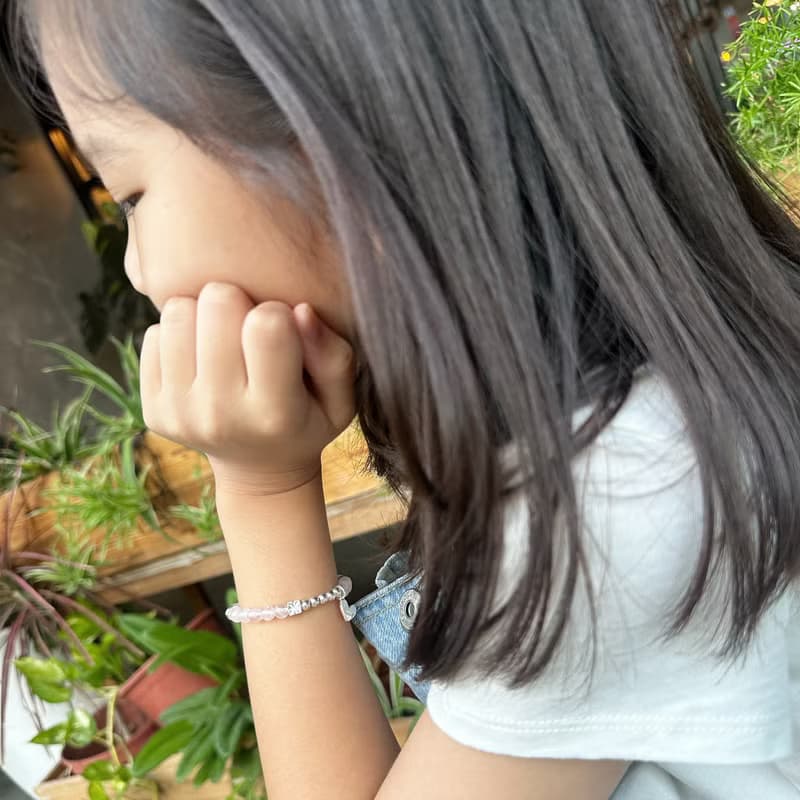 粉紅派對-兒童手鍊/手工串珠