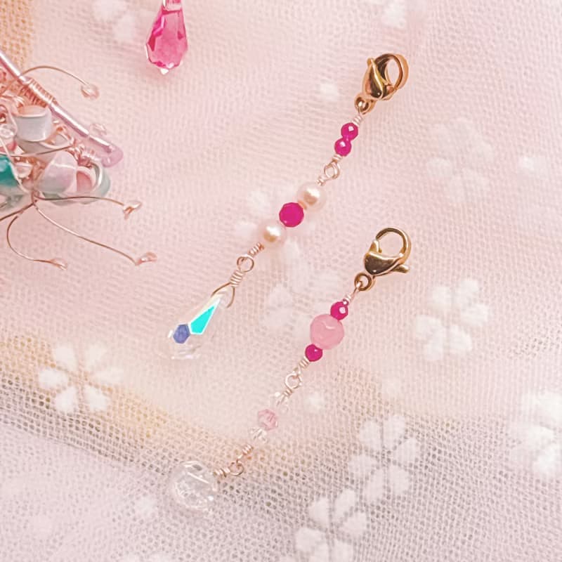 彼岸花耳掛式耳環 撞色療癒系耳飾 ear hook / ear cuffing