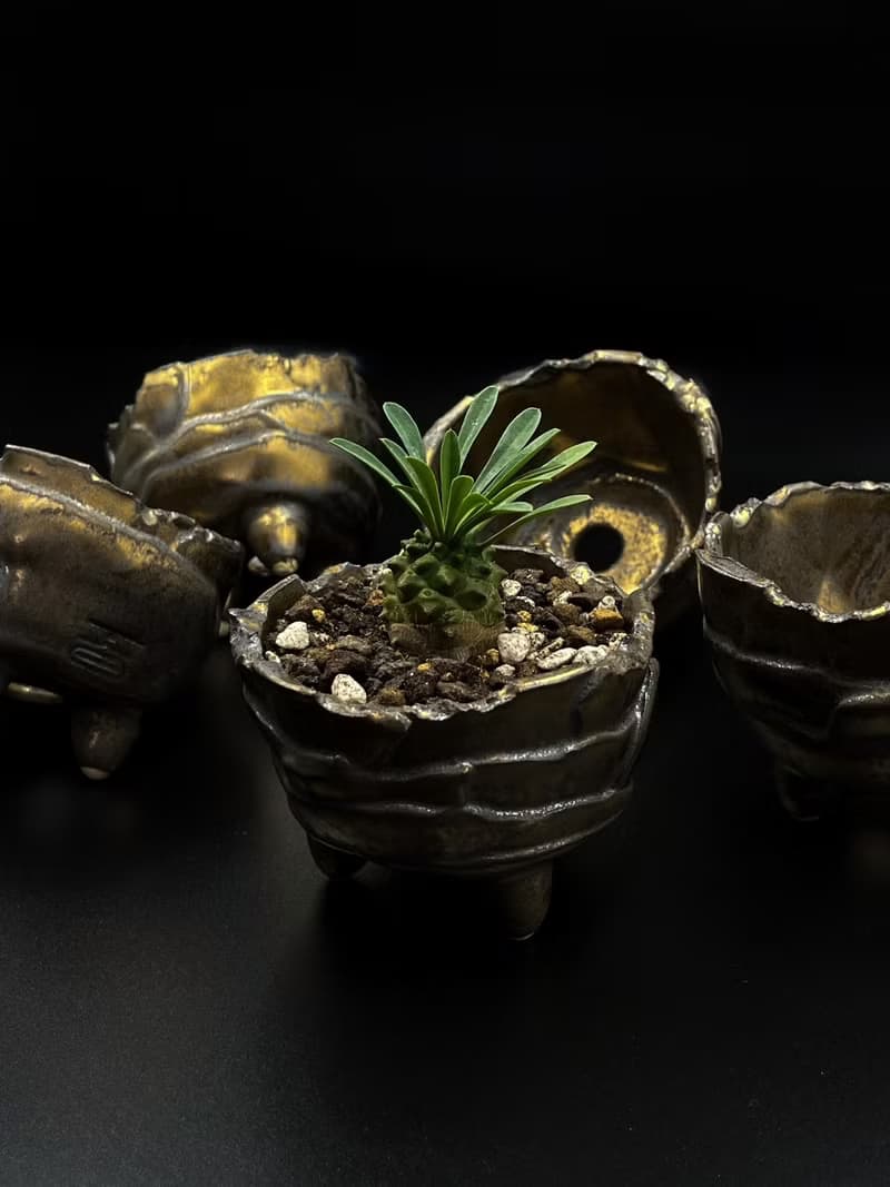 KO盆器- 金屬三足盆