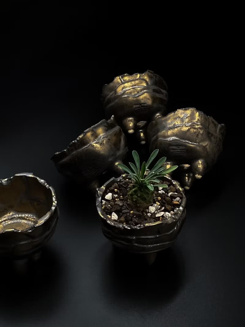 KO盆器- 金屬三足盆