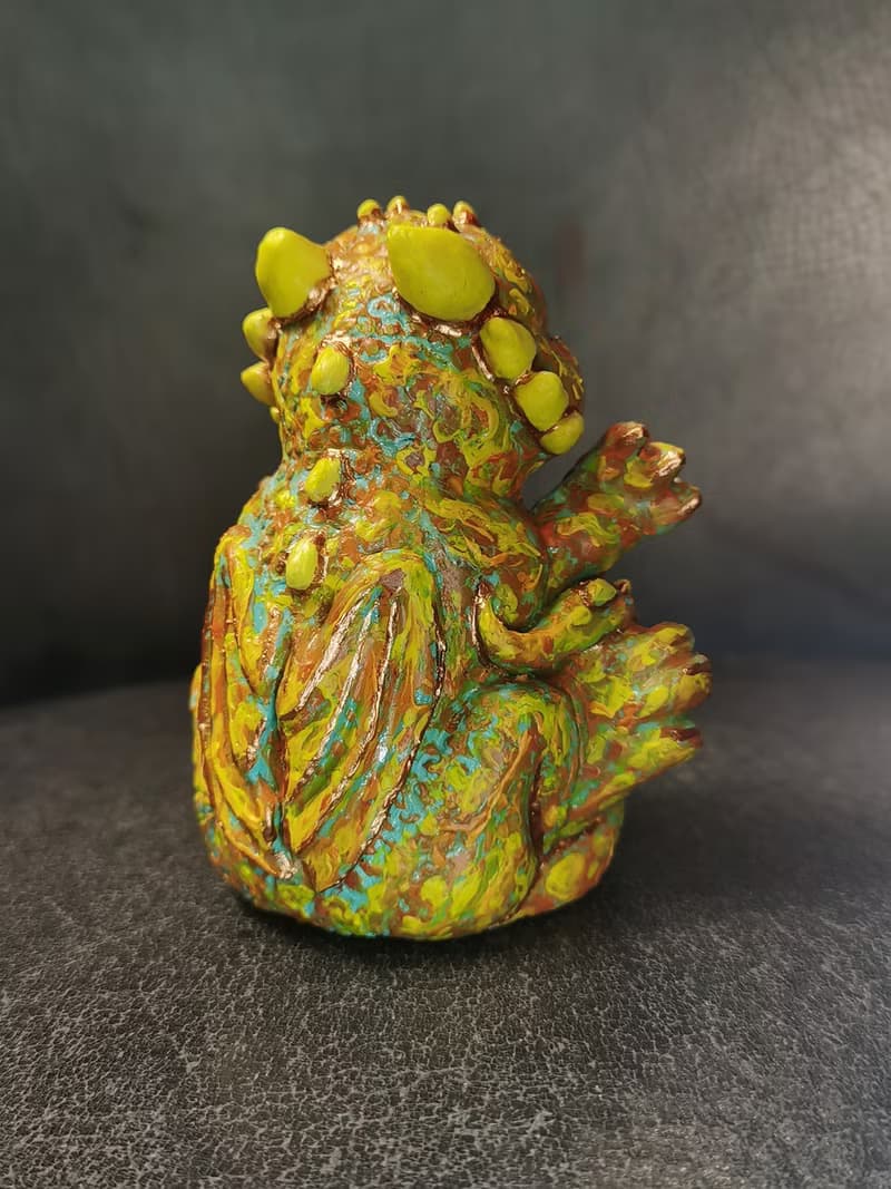 Dragon baby fantasy animal art unique figurine sculpture