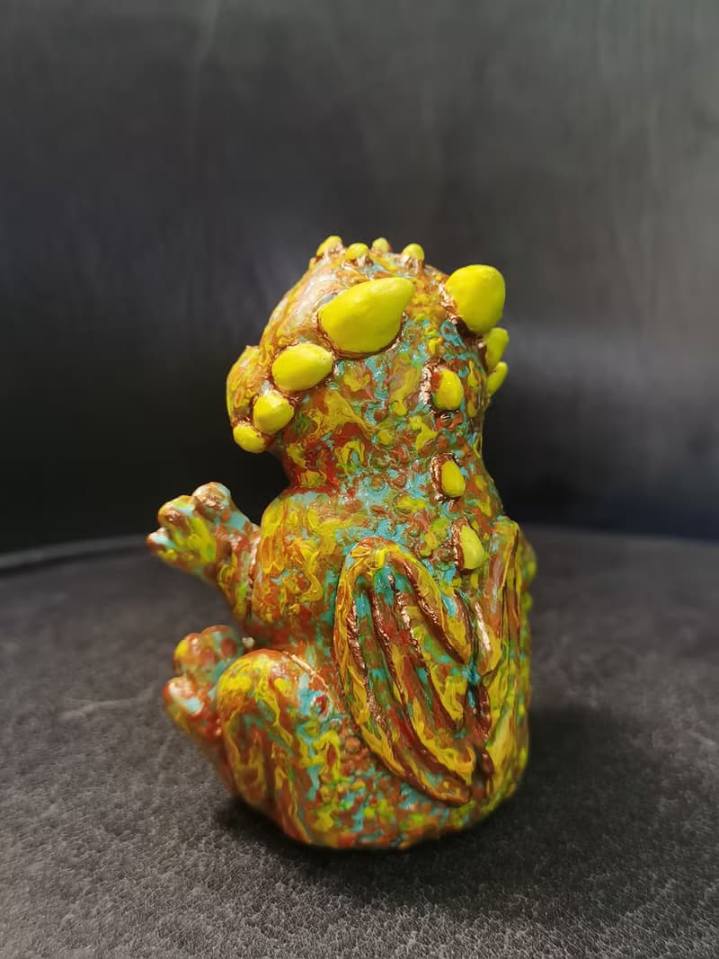 Dragon baby fantasy animal art unique figurine sculpture