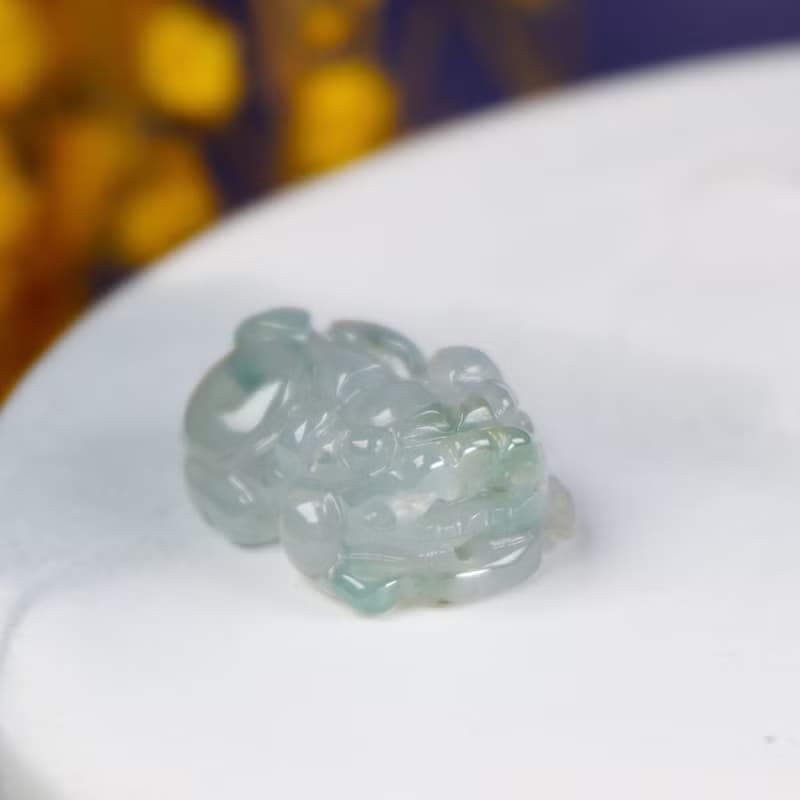 【招財神獸】冰飄花翡翠戰神貔貅 | 天然A貨翡翠 | 送禮