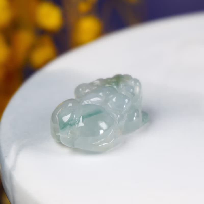 【招財神獸】冰飄花翡翠戰神貔貅 | 天然A貨翡翠 | 送禮