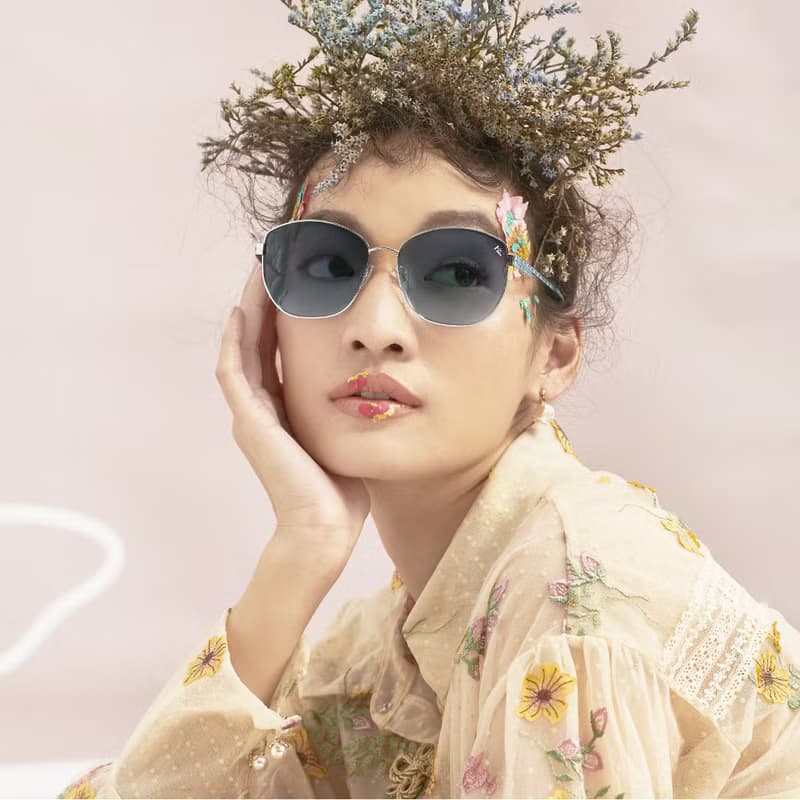 【快速出貨】時尚藝術太陽眼鏡 / 尼龍片墨鏡 | IRIS 藍