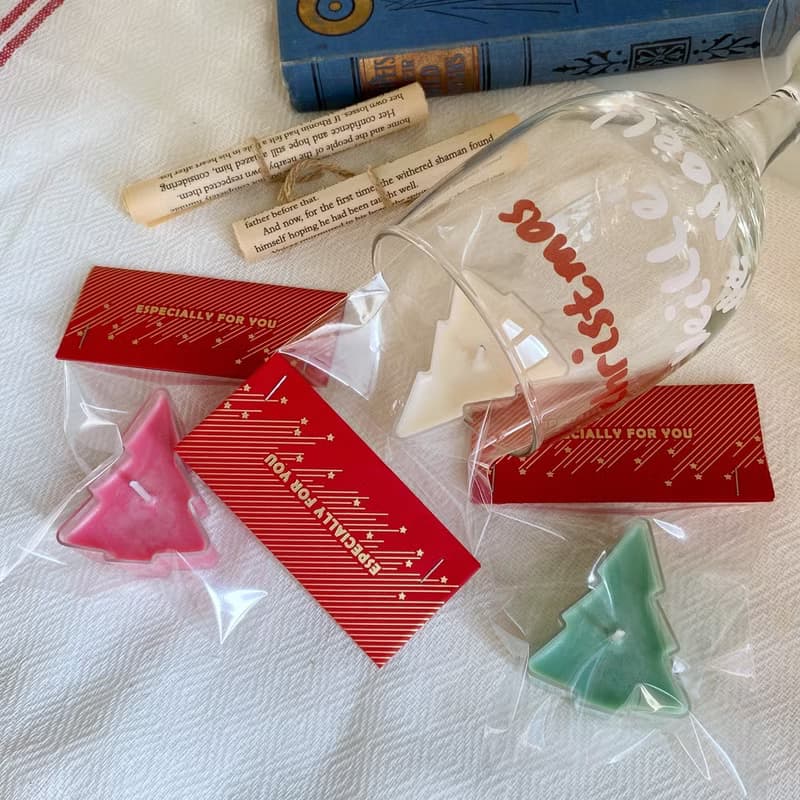 【聖誕系列】聖誕樹小茶蠟 香氛蠟燭 聖誕禮物 交換禮物