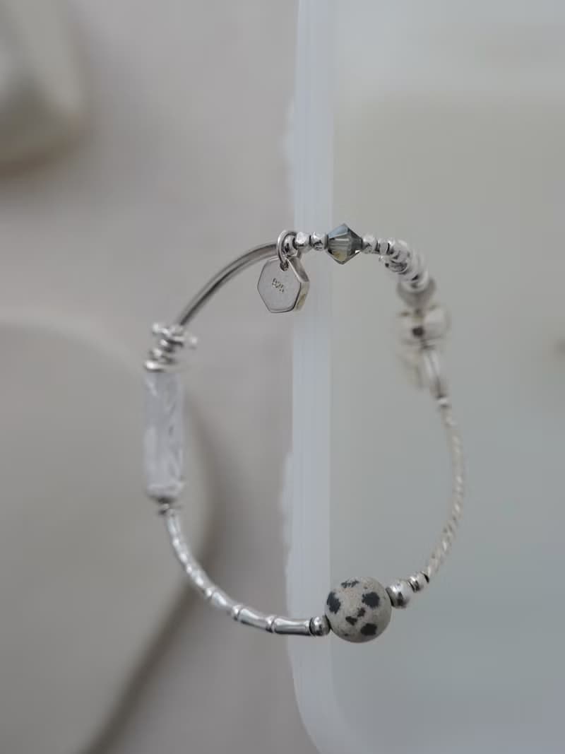 Zhu.handcrafted__Tranquil__純銀/達爾馬提亞碧/白水晶