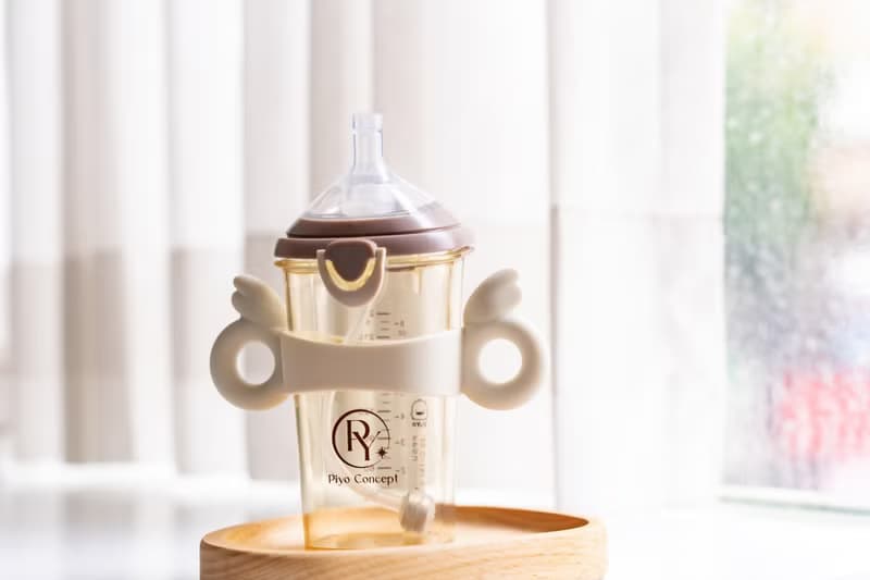 PiyoPiyo黃色小鴨 PPSU預備學飲掀蓋天使吸管杯握把二件組