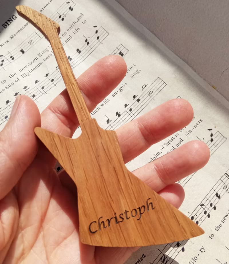 Guitar Picks Box with Personalized Pick for Guitar Player Gifts, Electric Guitar