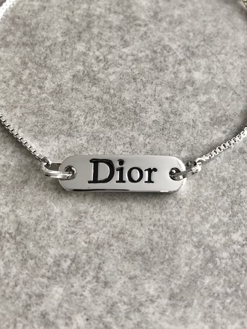 【 日本直送　名牌中古包 】Christian Dior クリスチャン ディオール ブレスレット シルバー ロゴ vintage ヴィンテージ 3fmhik