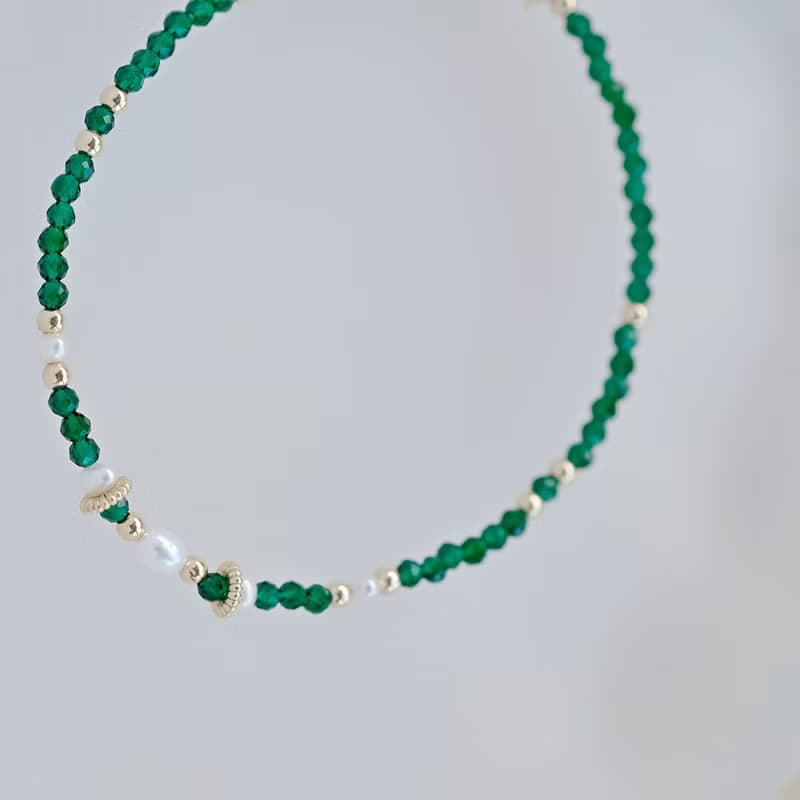 小寶石手鍊-綠玉髓