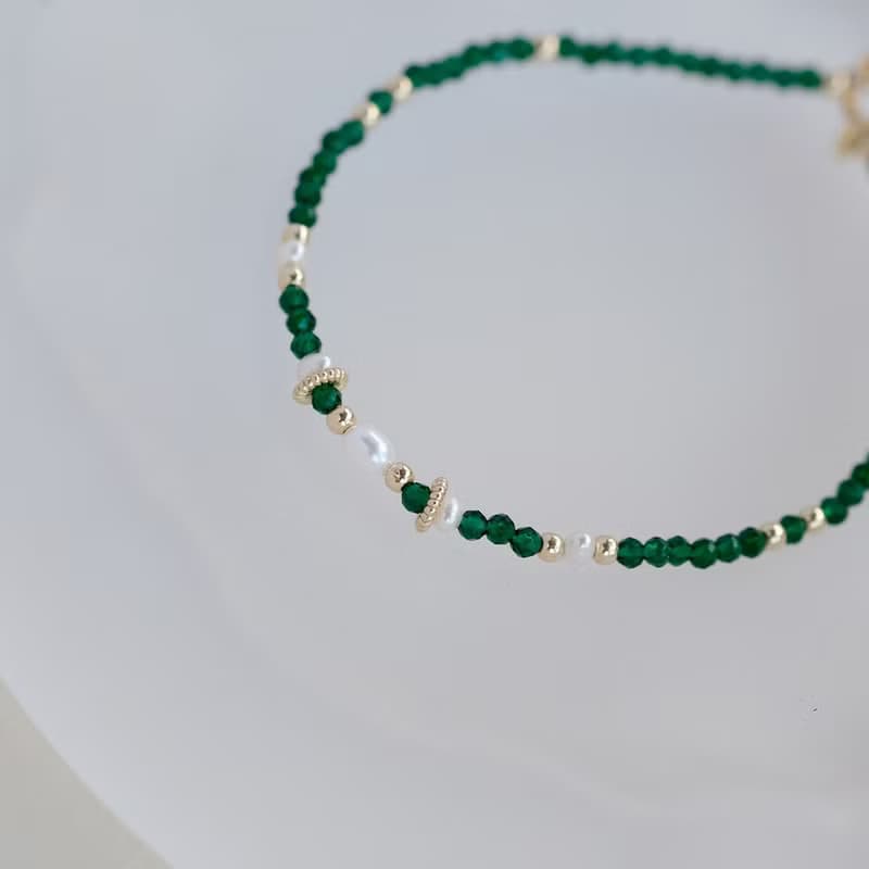 小寶石手鍊-綠玉髓