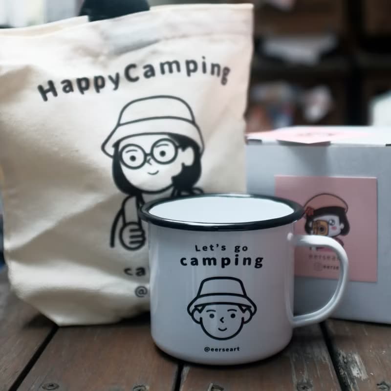 【24H出貨】露營男 琺瑯杯 露營