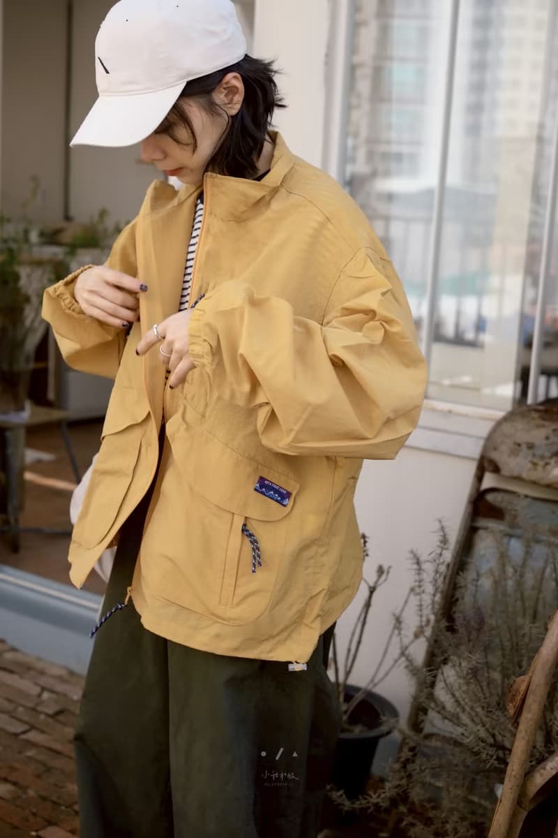 moody立領防潑水小版外套 - 2色 - 防潑水黃