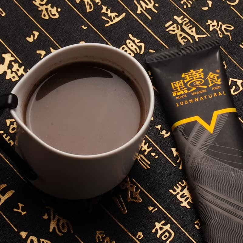 飲氧品紅黑寶食沖泡穀粉禮盒1盒(紅黑金)