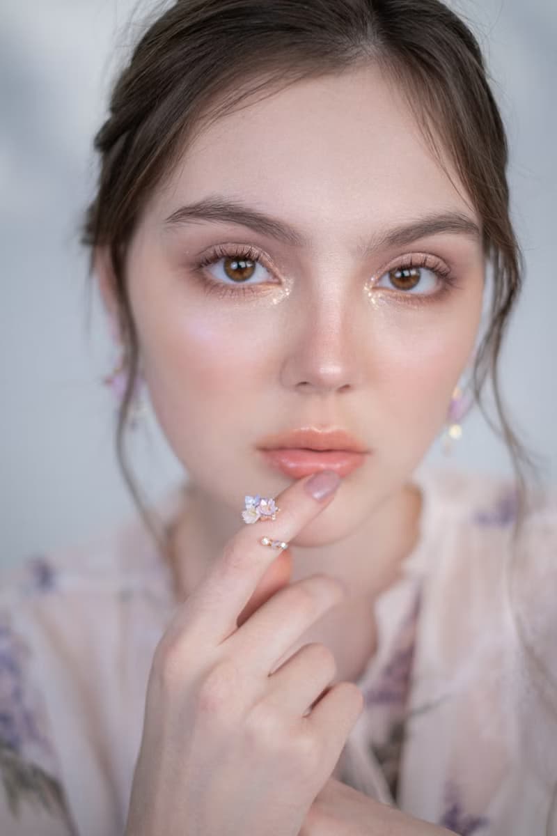 明日櫻迷你花束鋯石戒指