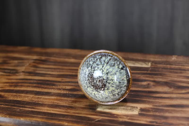 【母親節禮物】60ml 岩雪 天目釉 圓滿茶杯 鶯歌名家葉敏祥作品
