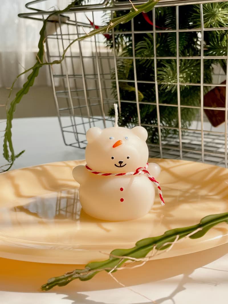 【獨家聖誕禮盒】聖誕雪人熊香氛蠟燭禮盒