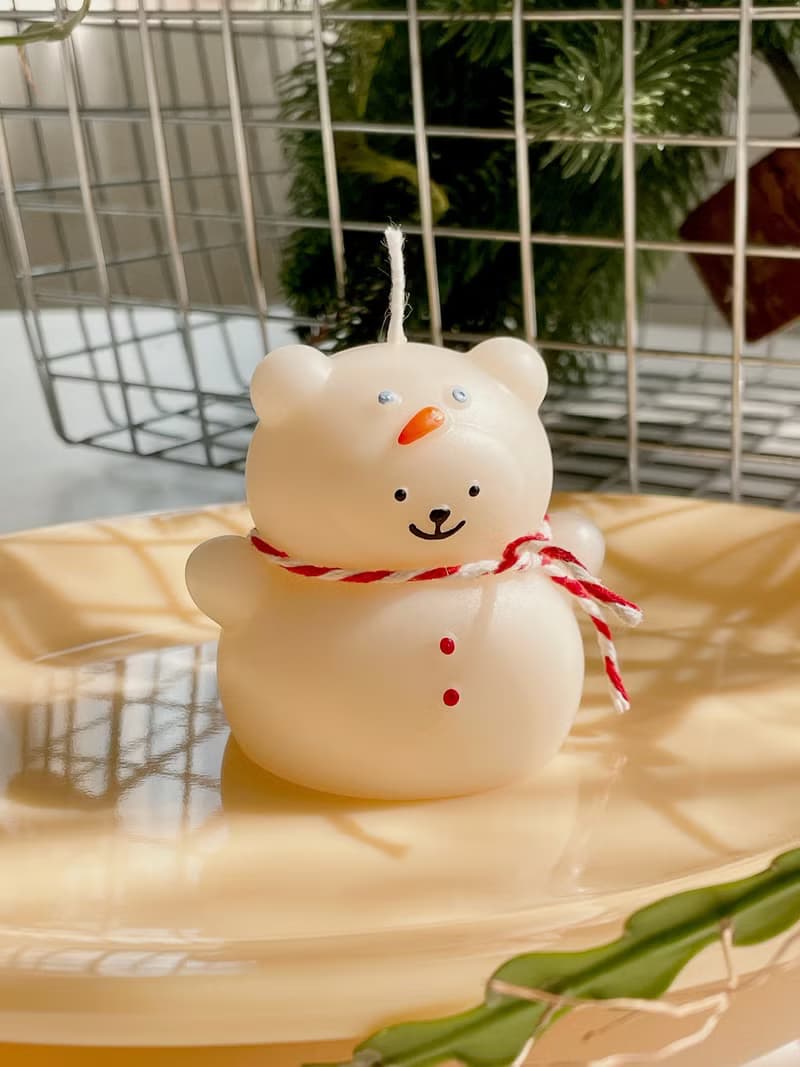 【獨家聖誕禮盒】聖誕雪人熊香氛蠟燭禮盒