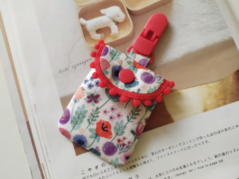 【5日內出貨】水彩花兒小棉球 平安符袋 彌月禮物 香火袋 平安