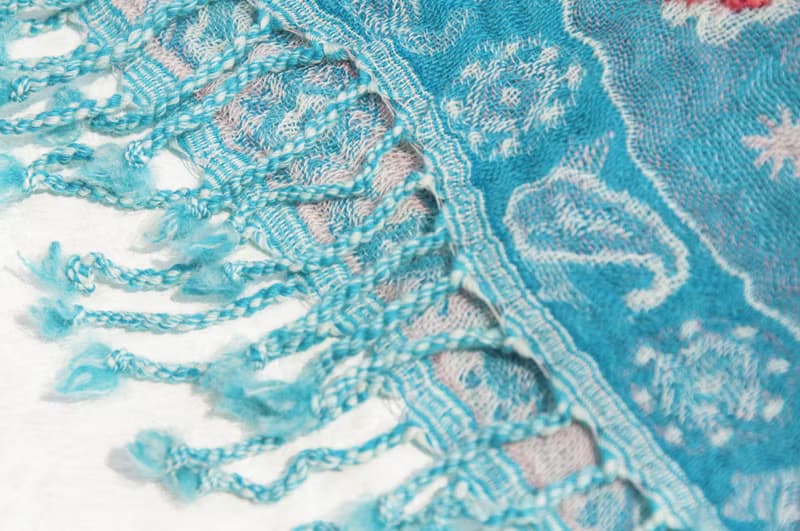 羊絨毯 刺繡毛毯 羊毛蓋毯 保暖披肩 手織圍巾 水煮羊毛披肩/針織圍巾/刺繡圍巾/羊絨披巾/喀什米爾Cashmere-花
