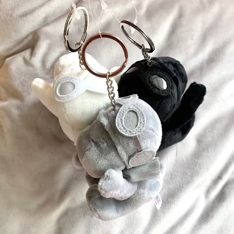 灰色 Snoopy 史努比鑰匙圈吊飾史奴比包包掛飾