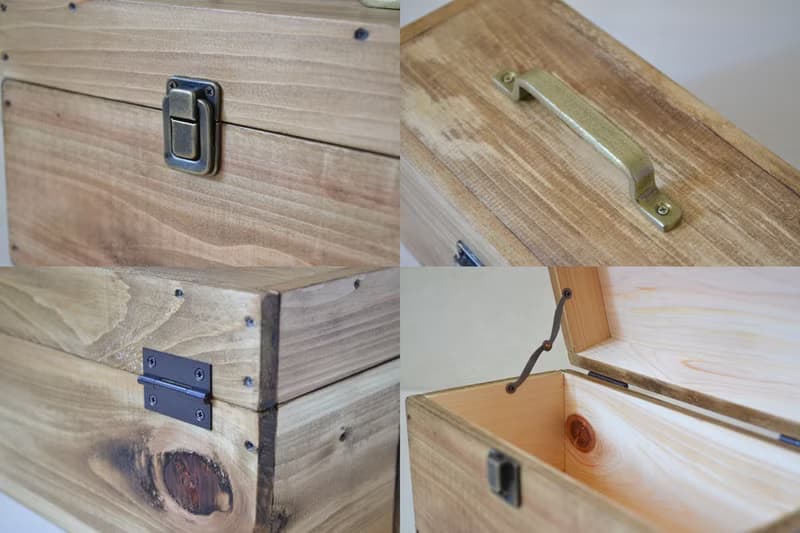 0310mito  木製ケース 日本産ひのきのトランクBOX Mサイズ