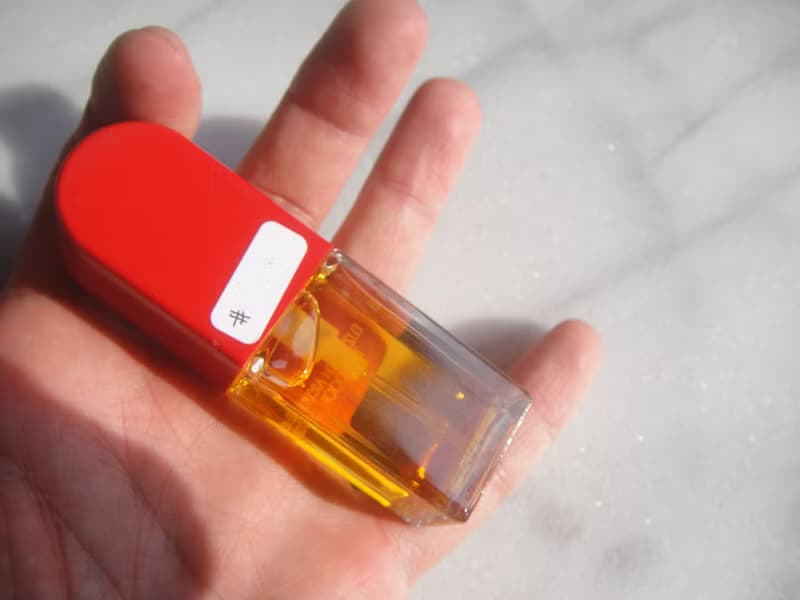 【老時光 OLD-TIME】早期二手美國製紅門古董香水(收藏前提販售)