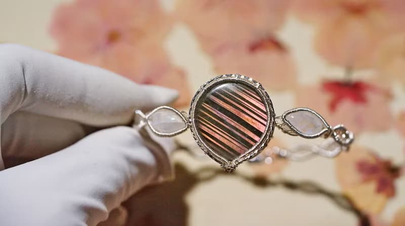 純手工製作銀繞線三石款經典手鐲