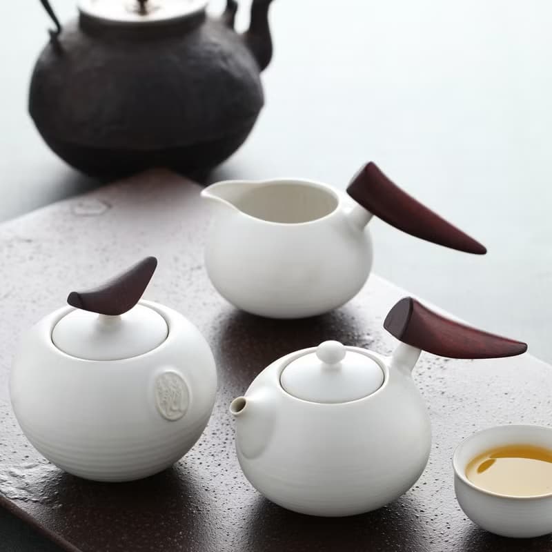 慕秋哥窯8入禮盒(壺+海+6杯)