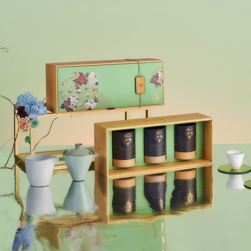 【茶葉禮盒】韻竹禮盒-國宴級國際得獎摘星台灣茶葉環保禮盒