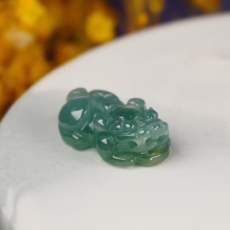 【招財神獸】冰種翡翠戰神貔貅 | 天然A貨翡翠 | 送禮