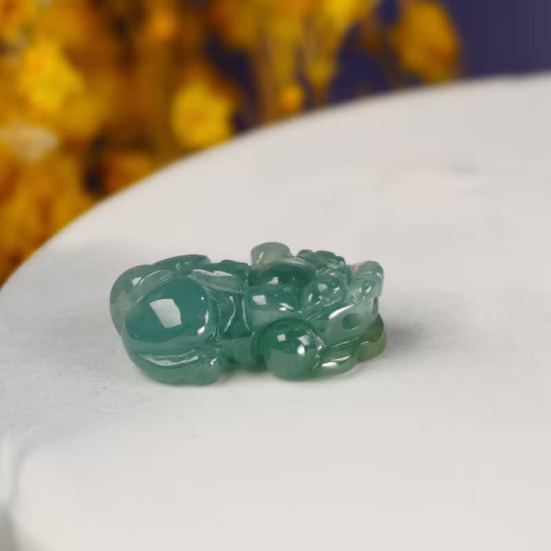 【招財神獸】冰種翡翠戰神貔貅 | 天然A貨翡翠 | 送禮
