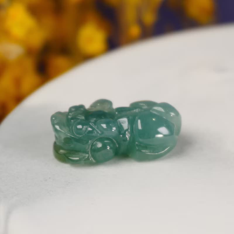 【招財神獸】冰種翡翠戰神貔貅 | 天然A貨翡翠 | 送禮