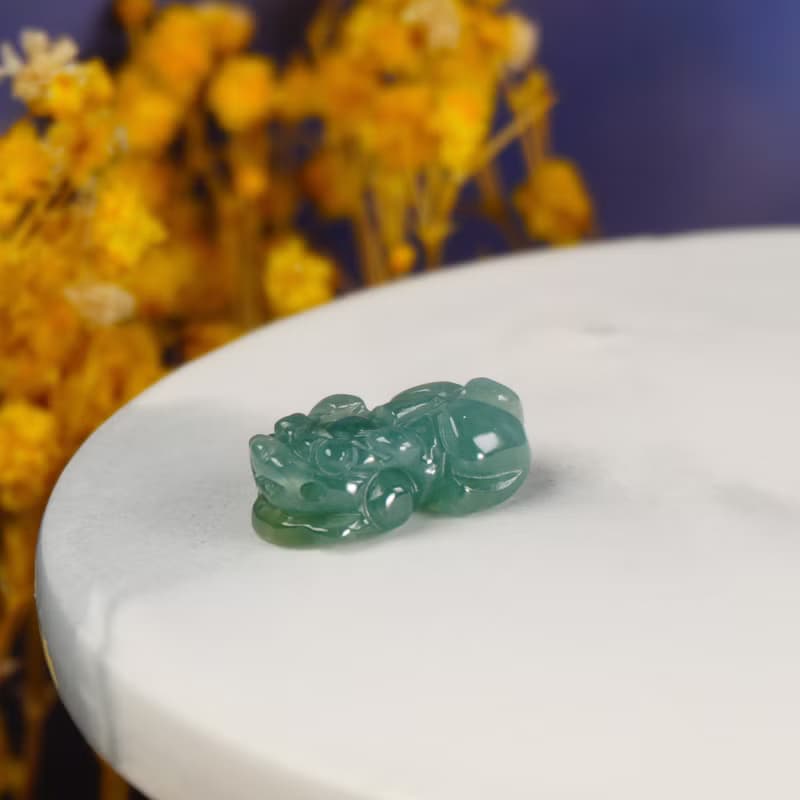 【招財神獸】冰種翡翠戰神貔貅 | 天然A貨翡翠 | 送禮