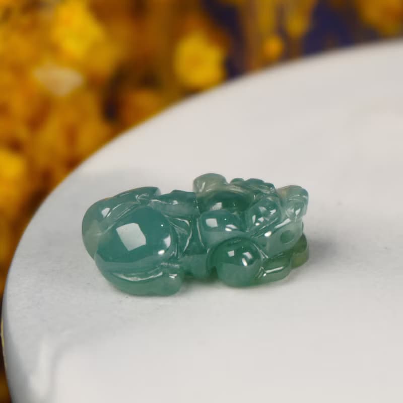 【招財神獸】冰種翡翠戰神貔貅 | 天然A貨翡翠 | 送禮