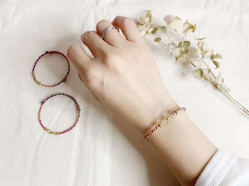 | 彩虹祝福 l 飾品 x 蠟線 x 手鍊手環 x 手工 x 手作禮物