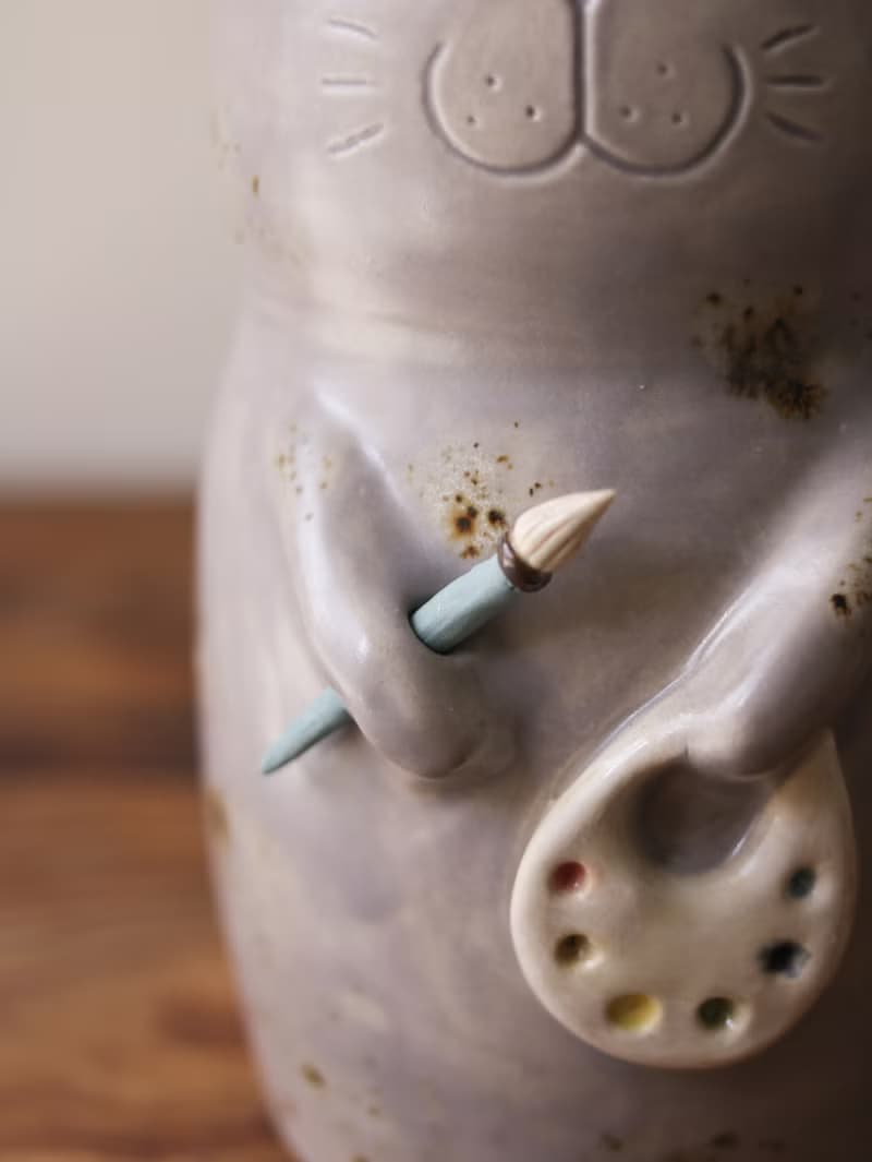 畫家 吉普貓 花器 丨 餐具置物罐