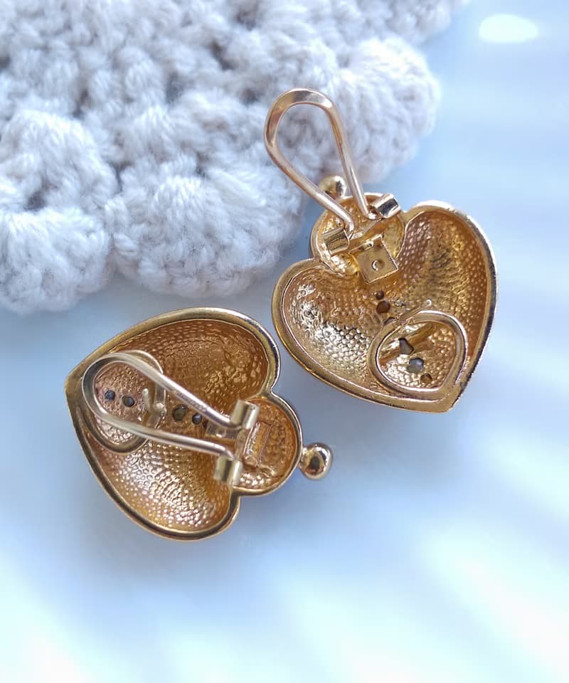 Vintage Jewelry 西洋古董飾品 Krementz 優美 氣質 針式耳環
