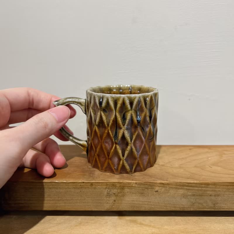 柴燒鑽石咖啡杯(1個)