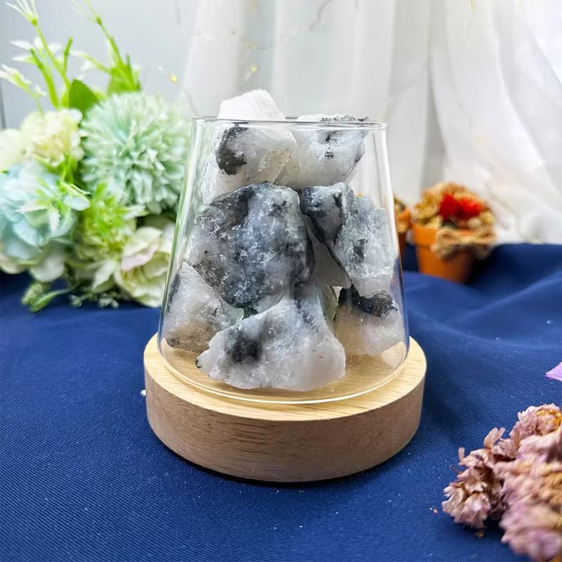 【MU工坊】黑髮石擴香石/水晶擴香燈/碎石/室內香薰/淨化小