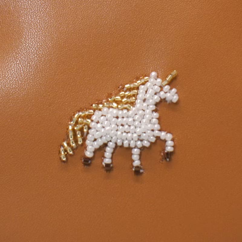 口金零錢包-繡珠獨角獸